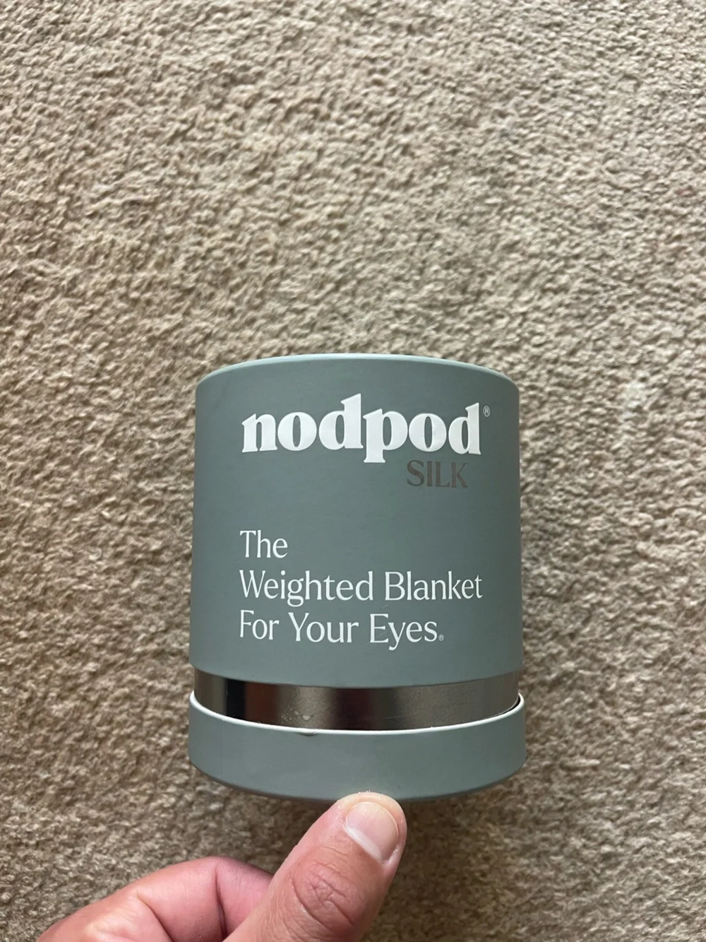 nodpod Silk Weighted Eye Blanket - Dusty Teal Gently Used MSRP: $38
